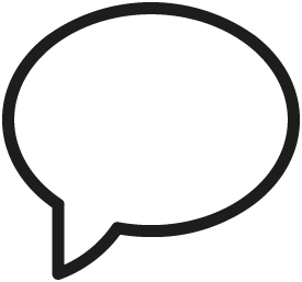 Speech Icon White Black